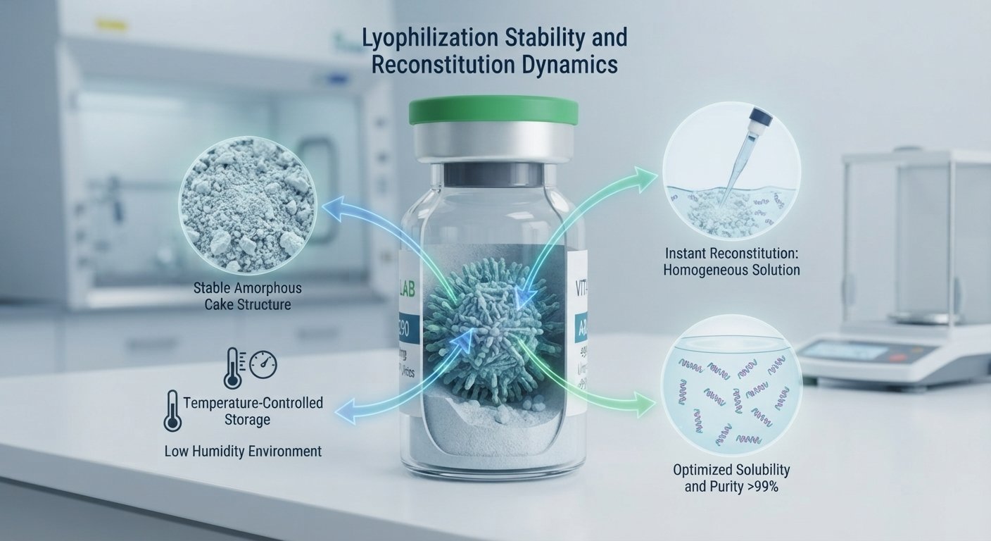 ARA-290 Lyophilization and Reconstitution Educational Diagram