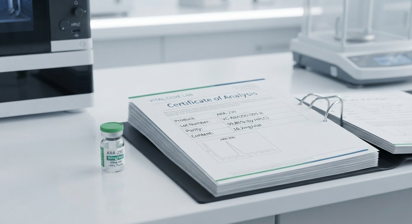 ARA-290 Certificate of Analysis (CoA) Documentation
