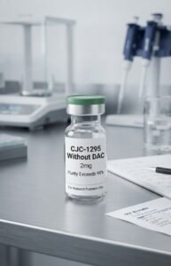CJC-1295 Without DAC 2mg Vial in Laboratory Setting