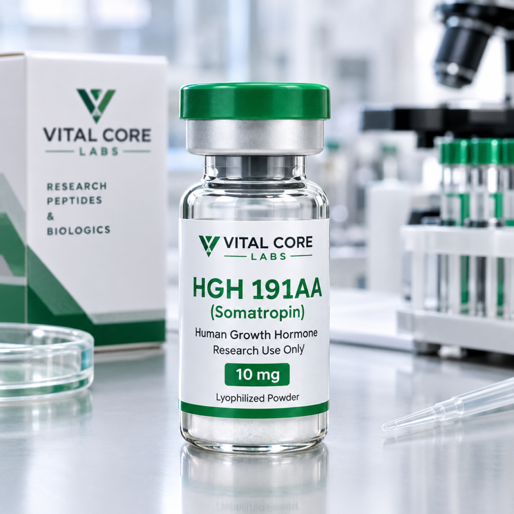 HGH 191AA Somatropin human growth hormone research vial