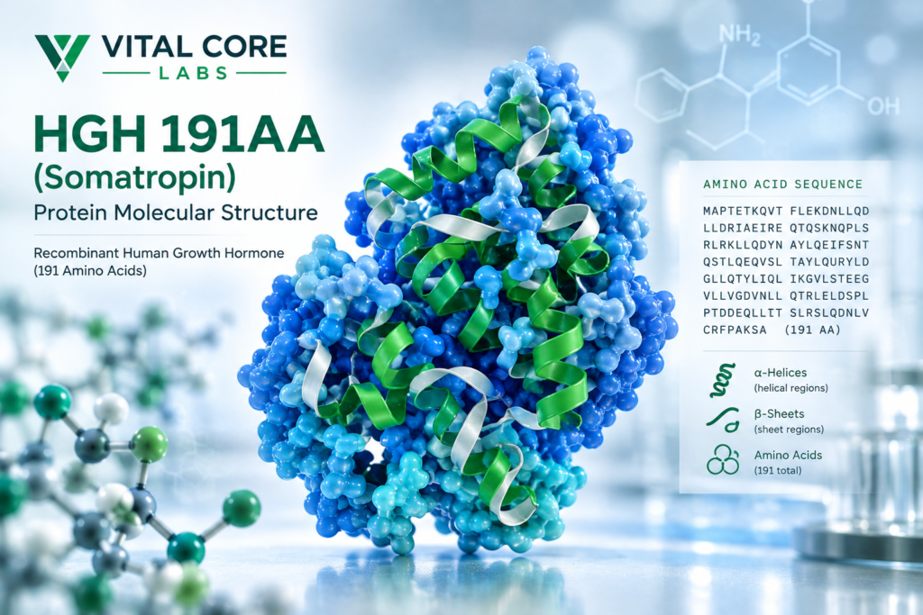HGH 191AA Somatropin protein molecular structure
